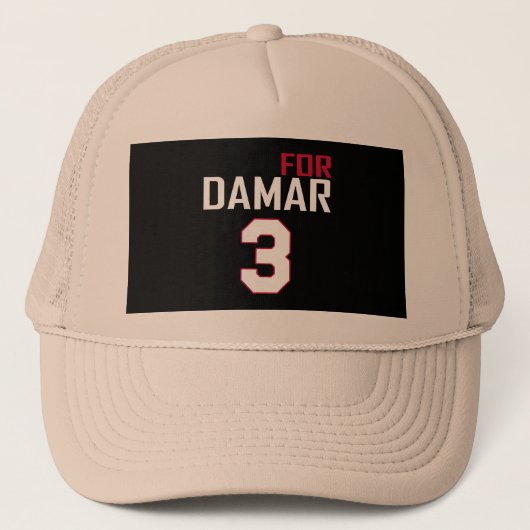 Liefde Voor Damar 3 Kleur Trucker Pet (Voorkant)