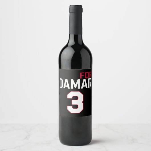 Liefde Voor Damar 3 Kleur Wijn Etiket (Voorkant)