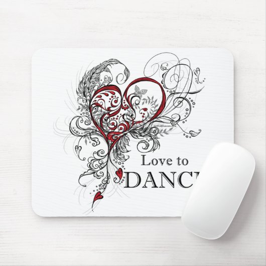 Liefde voor Dance Mousepad Muismat (Met muis)