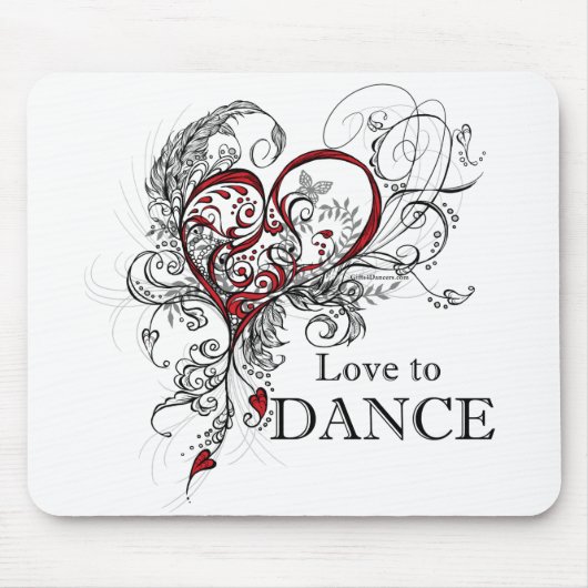 Liefde voor Dance Mousepad Muismat (Voorkant)