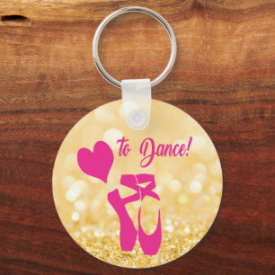 liefde voor dans sleutelhanger