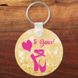 Liefde voor dansen sleutelhanger