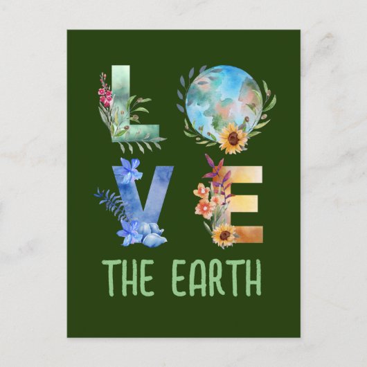 LIEFDE VOOR DE AARDE BRIEFKAART (Voorkant)