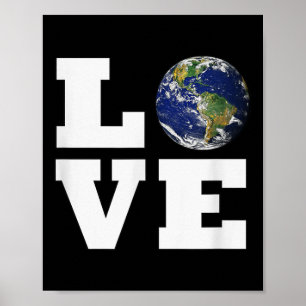 Liefde voor de aarde _ Wereldliefde milieubescherm Poster