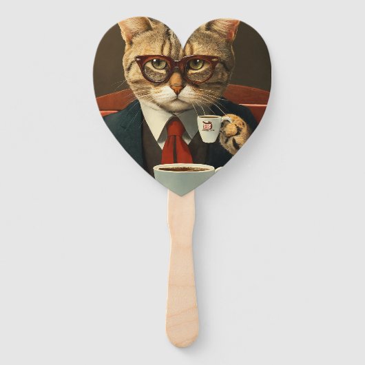 Liefde voor de kat handwaaier (Achterkant)