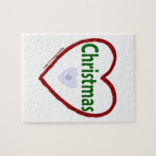 Liefde voor de kerstpuzzel legpuzzel (Horizontaal)