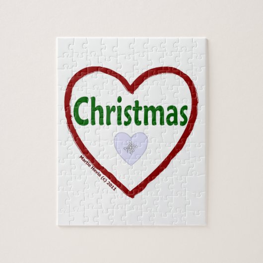 Liefde voor de kerstpuzzel legpuzzel (Verticaal)