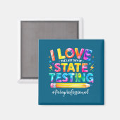 Liefde voor de laatste dag van staatstests grap magneet (Voorkant / Achterkant)