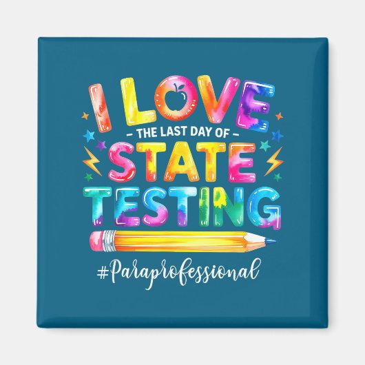 Liefde voor de laatste dag van staatstests grap magneet (Voorkant)
