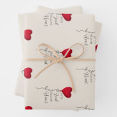 Liefde voor de Lord & Heart Balloon Inpakpapier Vel (In situ)