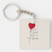 Liefde voor de Lord & Heart Balloon Sleutelhanger (voorkant)