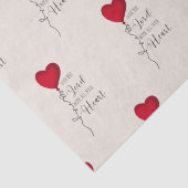 Liefde voor de Lord & Heart Balloon Tissuepapier (Detail)