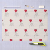 Liefde voor de Lord & Heart Balloon Tissuepapier (Craft)