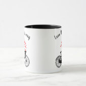 Liefde voor de reis van Inspirerend  Bike Hearts Mok (Midden)