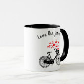 Liefde voor de reis van Inspirerend  Bike Hearts Mok (Voorkant rechts)