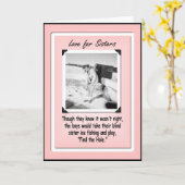 Liefde voor de verjaardag van je zus kaart (Gele Bloem)