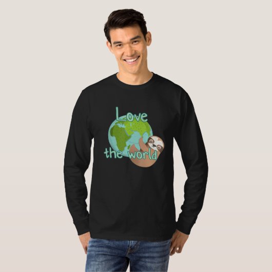 Liefde voor de wereldtop t-shirt (Voorkant volledig)
