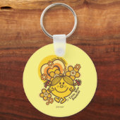 Liefde voor de zon | Bloemen en kleur Sleutelhanger (Voorkant)