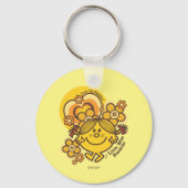 Liefde voor de zon | Bloemen en kleur Sleutelhanger (Achterkant)