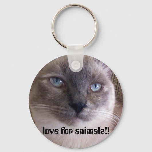 liefde voor dieren!! (sleutelhanger) sleutelhanger (Voorkant)