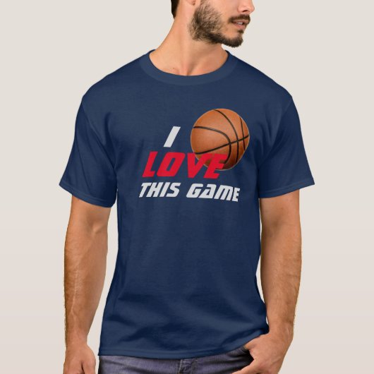 Liefde voor dit spelletje Basketball T-shirt (Voorkant)