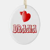 Liefde voor Drama Keramisch Ornament (Rechts)