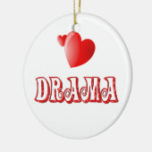 Liefde voor Drama Keramisch Ornament (Links)