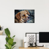 Liefde Voor Een Asielhond Kunstposter Poster (Thuiskantoor)
