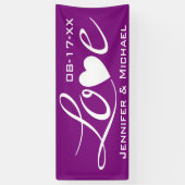 liefde voor een hart spandoek (Verticaal)