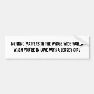 Liefde voor een Jersey Girl Bumpersticker