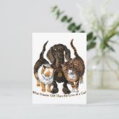 liefde voor een kat briefkaart (Staand voorkant)