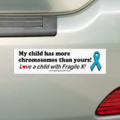 Liefde voor een kind bumpersticker (Op auto)