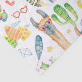 Liefde Voor Een Lama Tissuepapier (Detail)