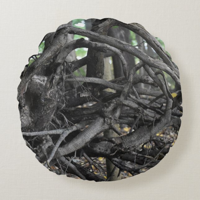 Liefde voor een omgevallen boom rond kussen (Voorkant)