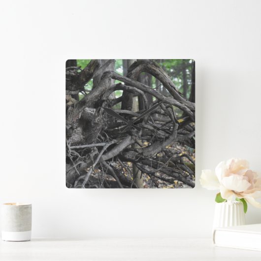 Liefde voor een omgevallen boom vierkante klok (Huis)