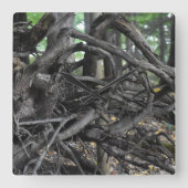 Liefde voor een omgevallen boom vierkante klok (Voorkant)