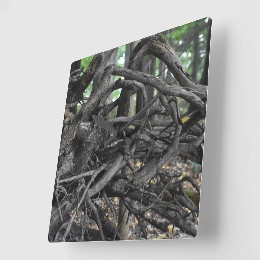 Liefde voor een omgevallen boom vierkante klok (Hoek)