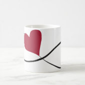 Liefde voor eeuwig Echte Heart White Mok (Center)