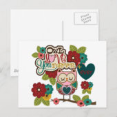 liefde voor eeuwig uil briefkaart (Voorkant / Achterkant)