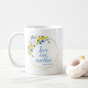 Liefde voor elkaar bloemstuk koffiemok