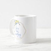 Liefde voor elkaar bloemstuk koffiemok (Voorkant links)