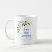 Liefde voor elkaar bloemstuk koffiemok (Links)