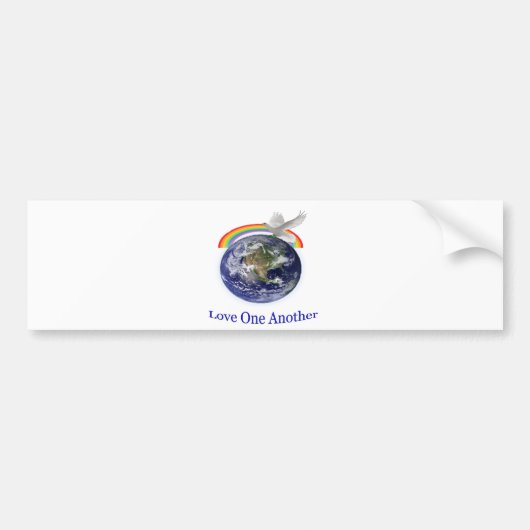 Liefde voor elkaar bumpersticker (Voorkant)