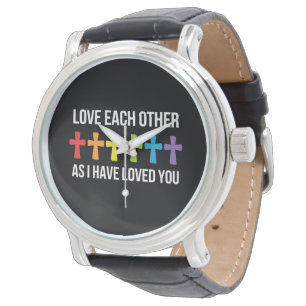 Liefde voor elkaar Gay Pride LGBTQ Regenboog Chris Horloge