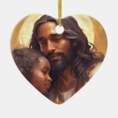 Liefde voor elkaar keramisch ornament (Voorkant)