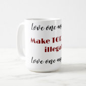 Liefde voor elkaar  koffiemok (Voorkant links)