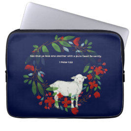 Liefde voor elkaar | Lam & Bloemen Laptop Sleeve