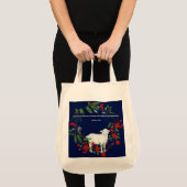 Liefde voor elkaar | Lam en bloem Tote Tas (Voorkant (product))