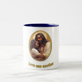 Liefde voor elkaar tweekleurige koffiemok