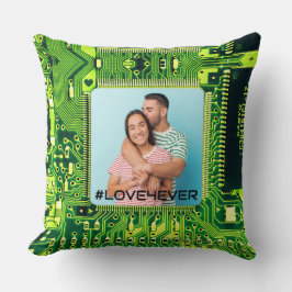 Liefde voor elke moderne, unieke microchip foto kussen